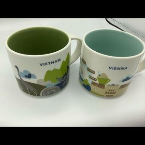 2016 Starbucks Vietnam & Vienna-You Are Here Mugs